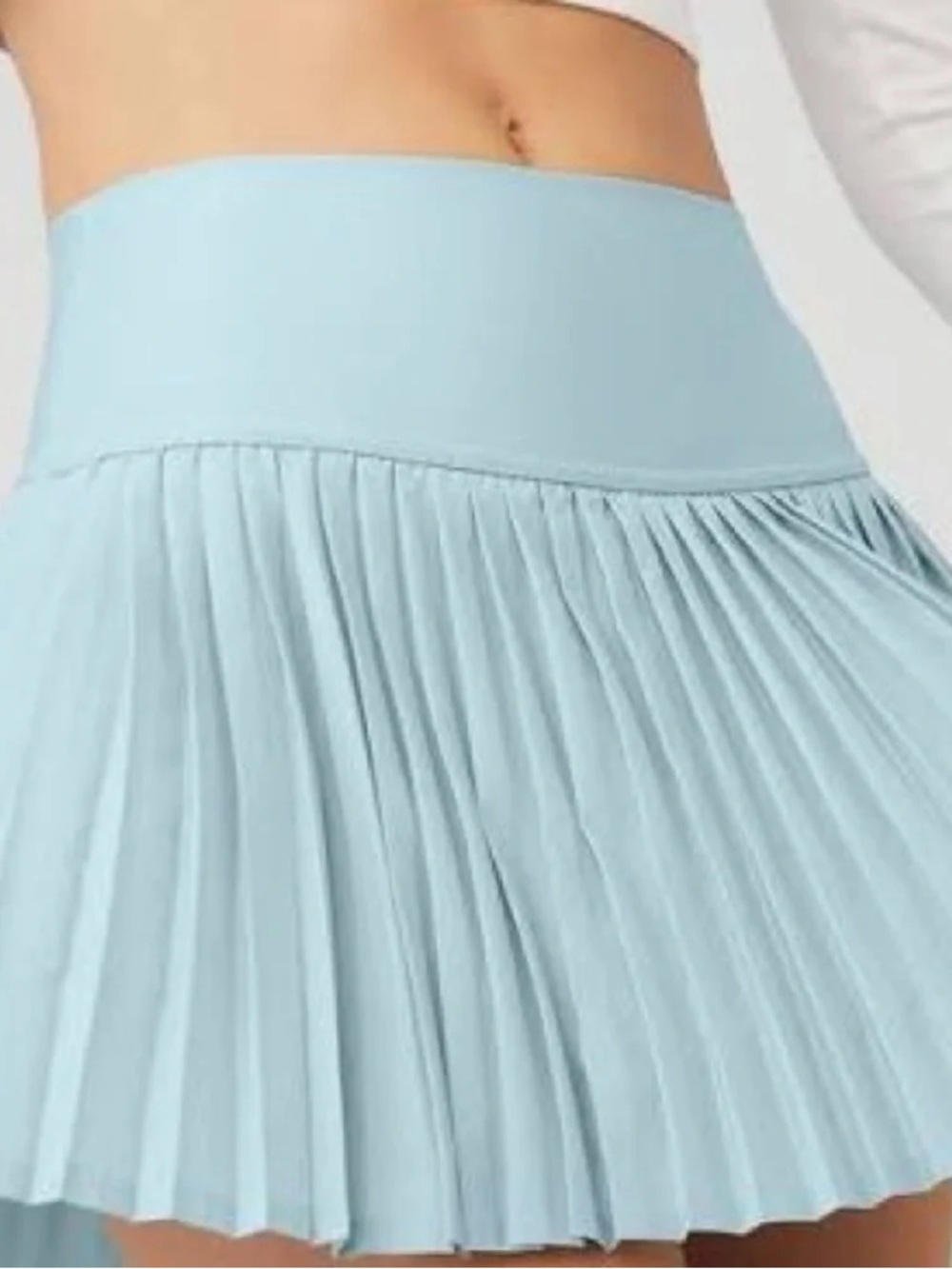 Alo Grand Slam Tennis Skirt - Chalk Blue - Size L